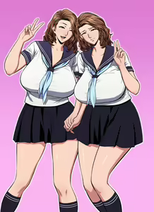 Page 24 of twin Milf Color Page Hokan Pack - preview thumbnail