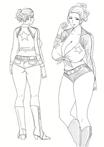 Page 36 of twin Milf Color Page Hokan Pack - preview thumbnail